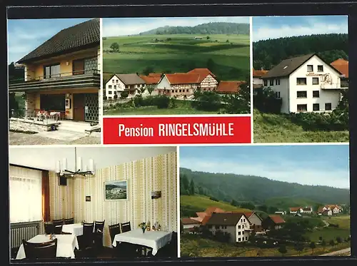AK Ibra, Hotel-Pension Ringelsmühle, Aussen & Innen, Terrasse