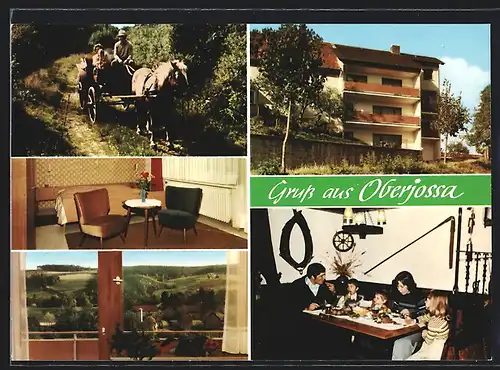 AK Breitenbach am Herzberg OT Oberjossa, Gasthaus und Pension Jossatal Paul Koch, Innenansichten