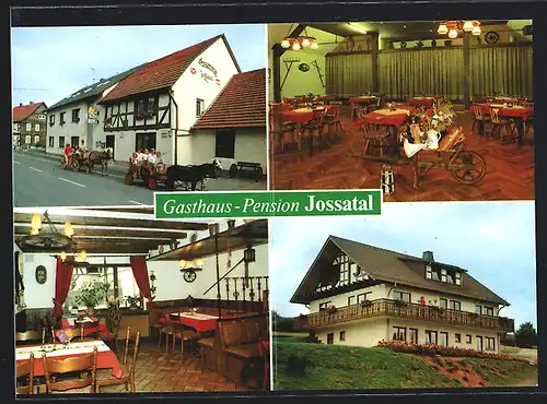 AK Breitenbach am Herzberg OT Oberjossa, Gasthaus und Pension Jossatal Paul Koch, Innenansichten