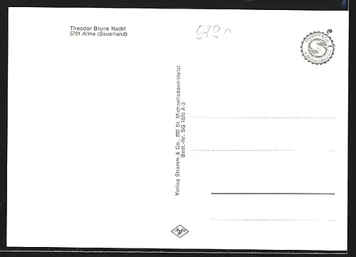 AK Alme /Sauerland, Teilansicht mit Kirche