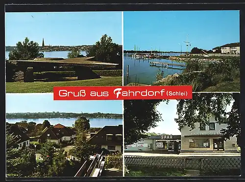 AK Fahrdorf /Schlei, Spar-Geschäft, Ortspartie, Uferpartie