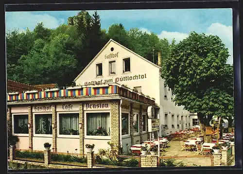 AK Tüchersfeld, Gasthof und Cafe Püttlachtal Ad. u. M. Teichmann