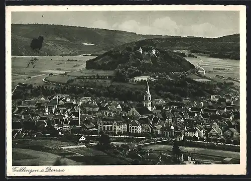 AK Tuttlingen a. Donau, Teilansicht mit Kirche