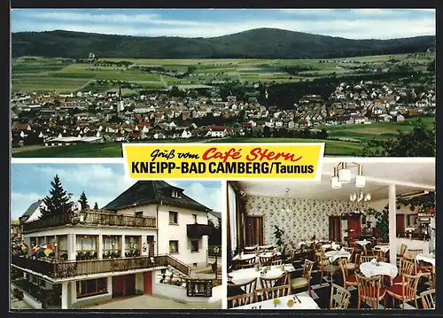 AK Camberg /Taunus, Cafe Stern, Innenansicht, Teilansicht