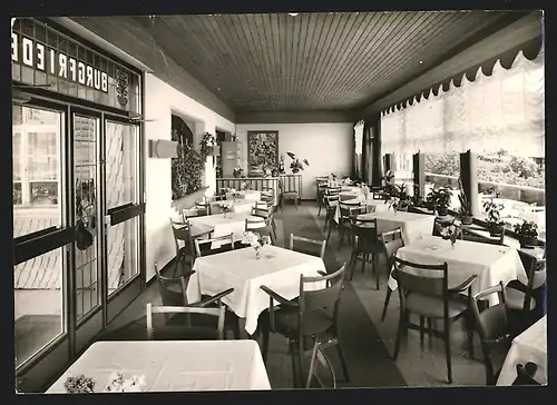 AK Lindenfels /Odenwald, Pension Haus Burgfrieden H. Trunk, Innenansicht