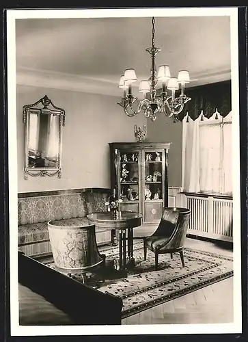 AK Offenburg, Hotel Sonne, Empirezimmer um 1800
