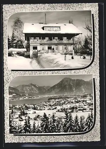 AK Bad Wiessee /Teg., Hotel Birkenhaus am Quell, Driesenstrasse 11, Ortsansicht