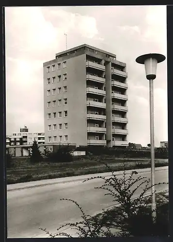 AK Uchte, Ansicht eines Hochhauses