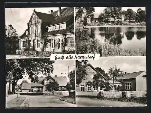 AK Harmstorf / Dahlem, Hotel-Pension Tiede, Wasserpartie