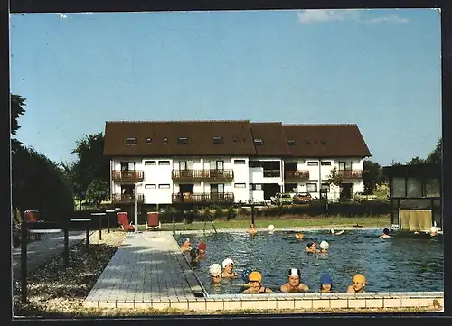 AK Bad Schönborn /Bad Langenbrücken, Hotel Peters, garni, Fr.-P.-Sigel-Strasse 39