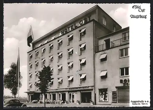 AK Augsburg, Hotel Ost an der Fluggerstrasse 4-6