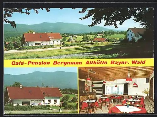 AK Althütte / Spiegelau, Café und Pension Familie Bergmann