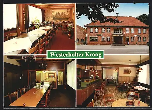 AK Scheessel-Westerholz, Gasthaus Westerholter Kroog, Strasse Westerholz 6