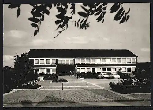 AK Herbern /Westf., Autos vor dem Amtsgebäude