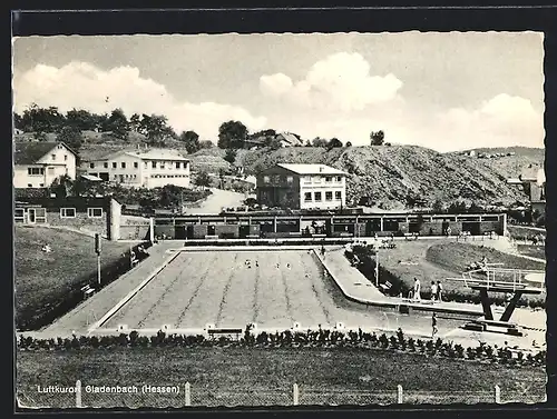 AK Gladenbach /Hessen, Ansicht vom Schwimmbad