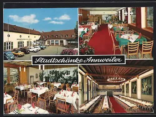 AK Annweiler am Trifels, Restaurant Stadtschänke, Innenansichten