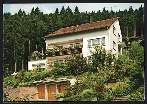 AK Bad Liebenzell im Schwarzwald, Hotel Haus K. Handel, Hölderlinstrasse 6