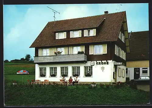 AK Hörschweiler, Gasthaus Krone von Walter Armbruster