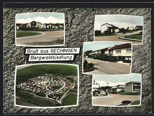 AK Gechingen, Bergwaldsiedlung, Strassenpartien