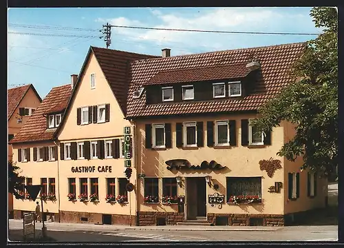 AK Gerlingen bei Stuttgart, Hotel Träuble Höschele-Bischof