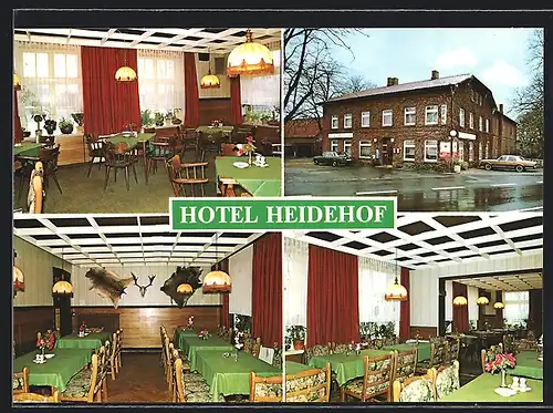 AK Brokenlande b. Neumünster, Hotel Heidehof von Ursula Schwencke