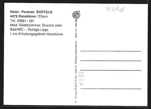 AK Haselünne /Eltern, Hotel-Pension Bartels