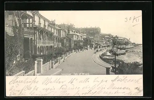 AK Ventnor, Villen an der Seepromenade