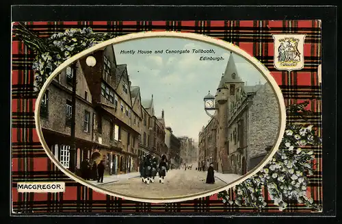 AK Edinburgh, Huntly House and Canongate Tollbooth, Wappen, Passepartout