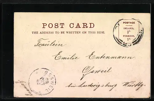 AK Glasgow, Off down the Water, Passagierdampfer am Anleger