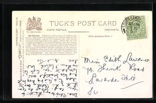 Künstler-AK Inverness, Partie im Ort