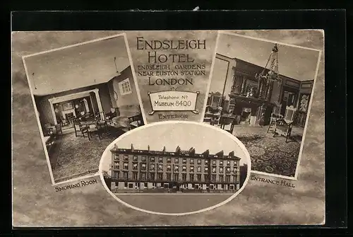 AK London, Endsleigh Hotel, Smoking Room and Entrance Hall