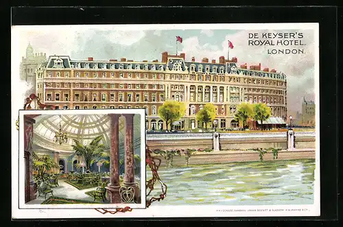 Künstler-AK London, De Keyser`s Royal Hotel