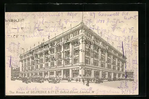 Künstler-AK London, The House of Selfridge & Co Ltd, Oxford Street