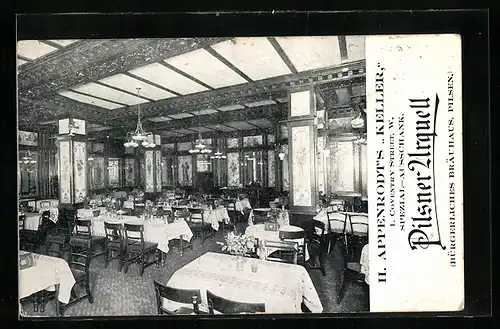 AK London, Gasthaus H. Appenrodt`s Keller, Coventry Street, Innenansicht