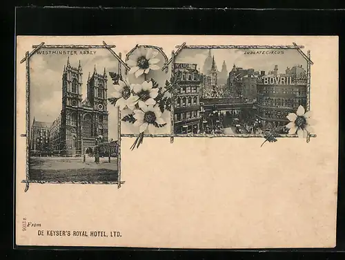 AK London, Westminster Abbey, Ludgate Circus