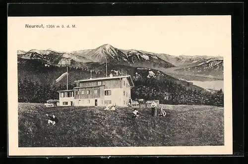 AK Neureut-Schutzhaus, Berghütte mit Umgebung