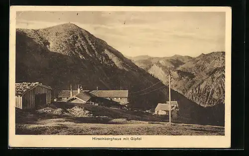 AK Hirschbergerhaus, Berghütte mit Gipfel