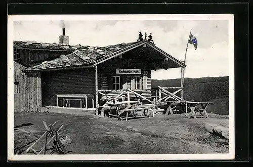 AK Viechtacher Hütte, Berghütte auf dem Distelberg in der bayrischen Ostmark