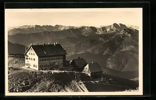 AK Rotwandhaus gegen Rofan u. Guffert, Berghütte