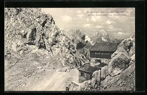 AK Meilerhütte, Berghütte an der Dreitorspitze bei Partenkirchen