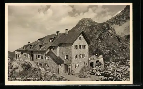 AK Prinz Luitpold-Haus, Berghütte mit Glasfelder im bayr. Allgäu