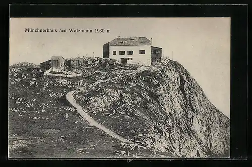 AK Münchnerhaus, Berghütte am Watzmann