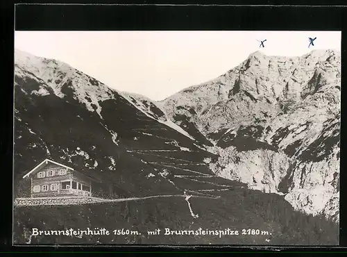 AK Brunnsteinhütte, Berghütte mit Brunnsteinspitze