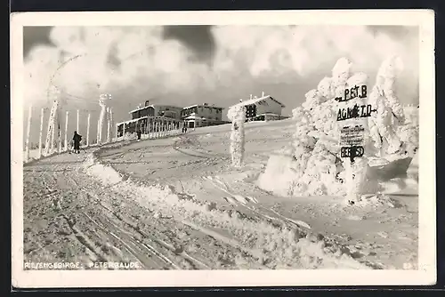 AK Peterbaude im Schnee