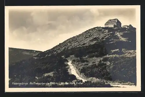 AK Reifträgerbaude im Riesengebirge, Bes. Franz Endler