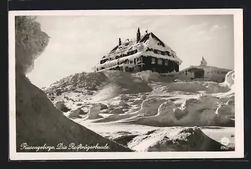 AK Reifträgerbaude im Schnee