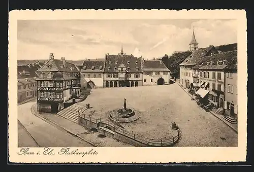 AK Barr i. Els., Rathausplatz