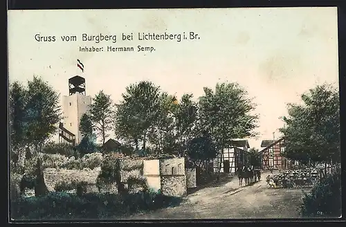 AK Bad Salzgitter-Lichtenberg, Gasthof zum Burgberg von H. Semp