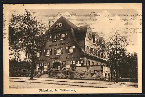 AK Essen /Ruhr, Gasthof Uhlenkrug im Wittenberg, Inh. Wilhelm Beuten, Wittekindstrasse 40