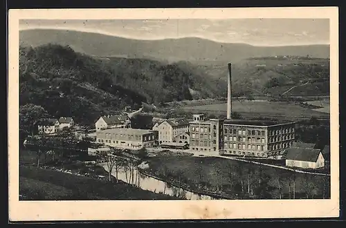 AK Schw. Hall, Industrieanlage aus der Vogelschau